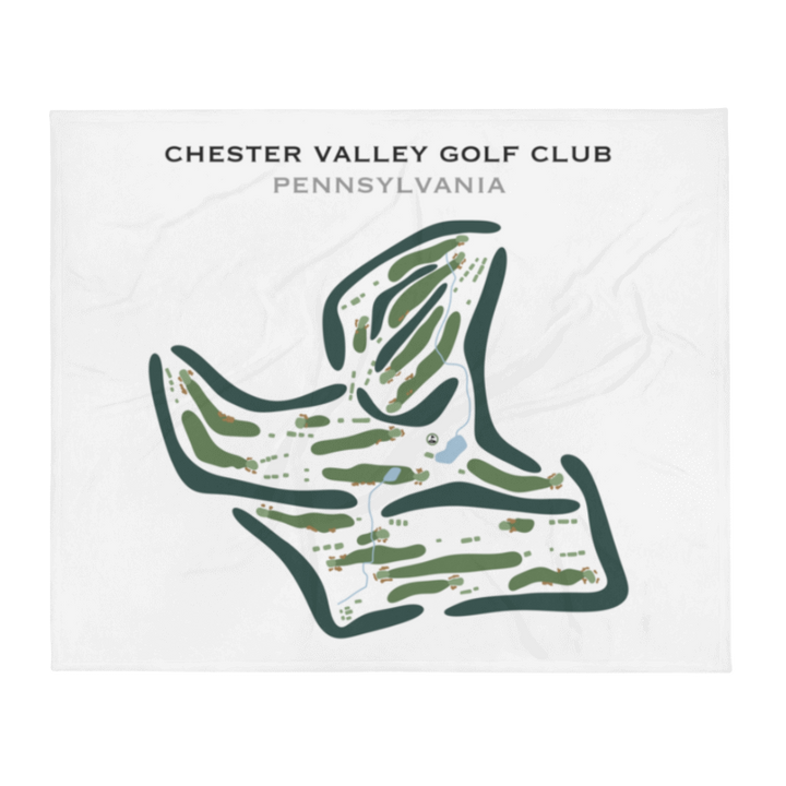 Chester Valley Golf Club, Pennsylvania - Printed Golf Course