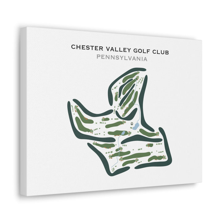 Chester Valley Golf Club, Pennsylvania - Printed Golf Course