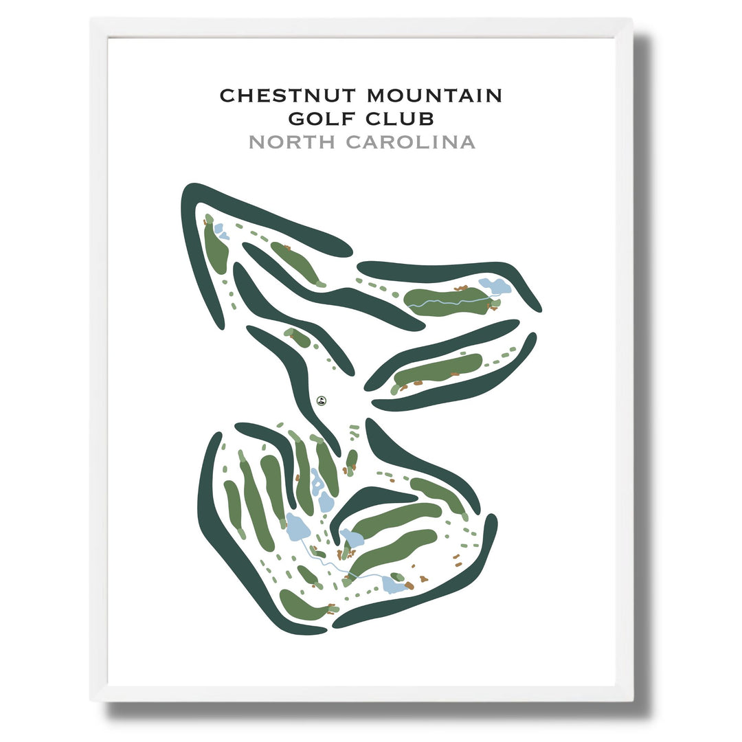 Chestnut Mountain Golf Club, North Carolina - Printed Golf Course