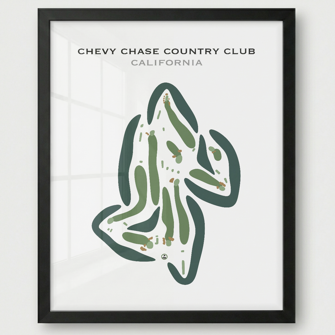 Chevy Chase Country Club, California - Printed Golf Courses