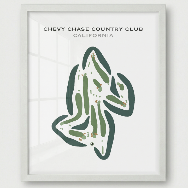 Chevy Chase Country Club, California - Printed Golf Courses