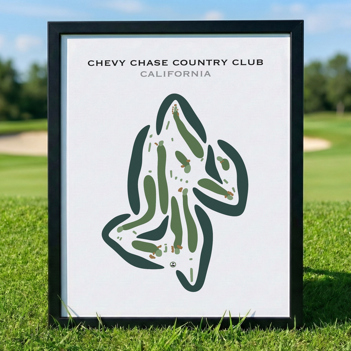 Chevy Chase Country Club, California - Printed Golf Courses
