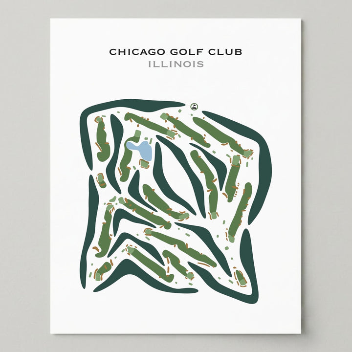 Chicago Golf Club, Illinois - Printed Golf Courses