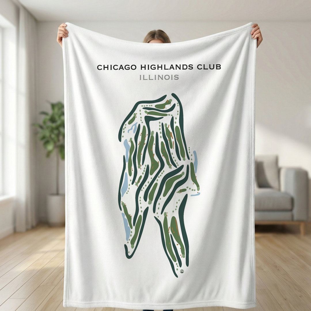 Chicago Highlands Club, Illinois - Printed Golf Courses