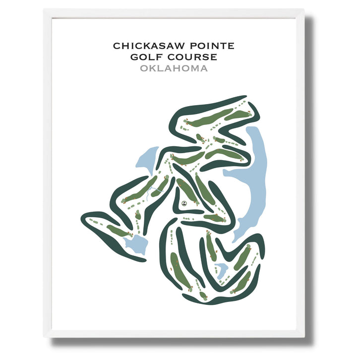 Chickasaw Pointe Golf Course, Oklahoma - Printed Golf Courses