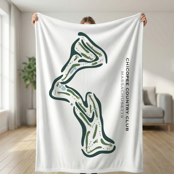 Chicopee Country Club, Massachusetts - Printed Golf Courses