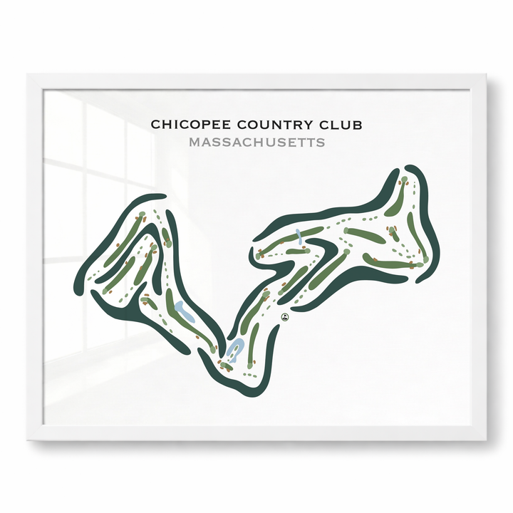 Chicopee Country Club, Massachusetts - Printed Golf Courses