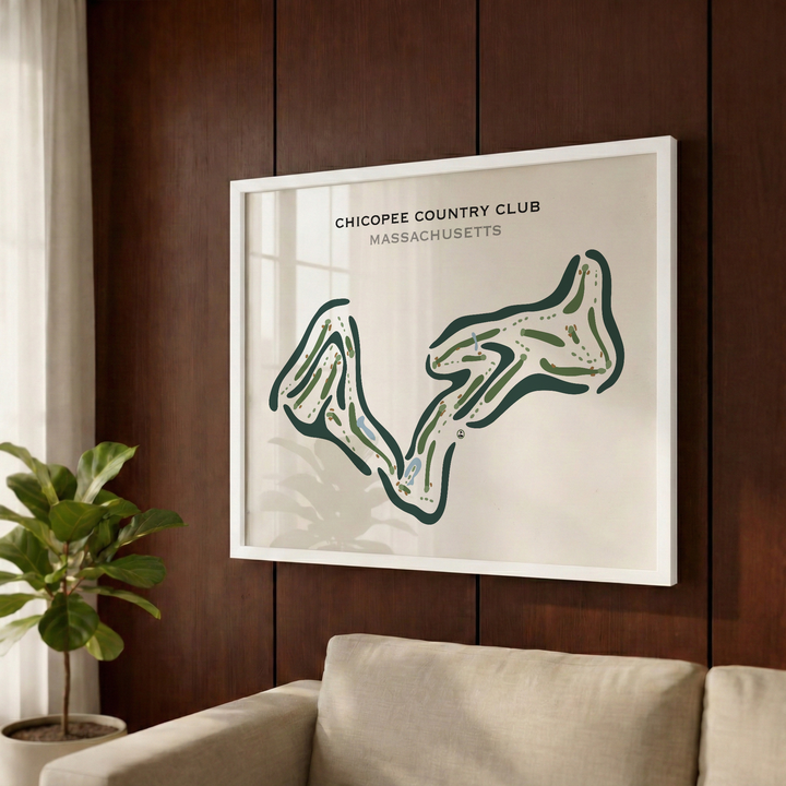 Chicopee Country Club, Massachusetts - Printed Golf Courses