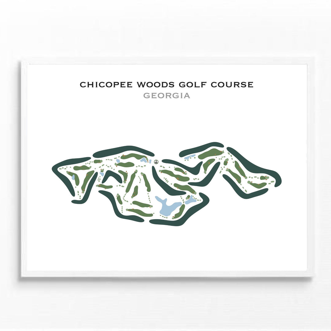 Chicopee Woods Golf Course, Georgia - Printed Golf Courses