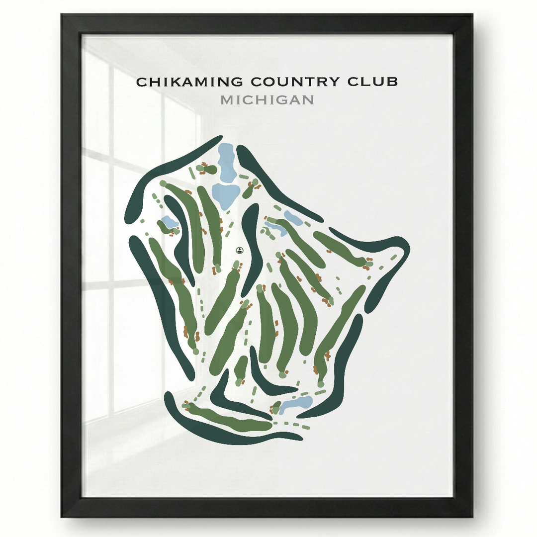 Chikaming Country Club, Michigan - Printed Golf Course