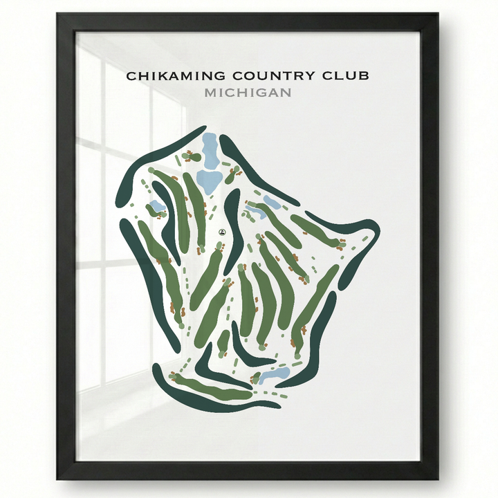 Chikaming Country Club, Michigan - Printed Golf Course