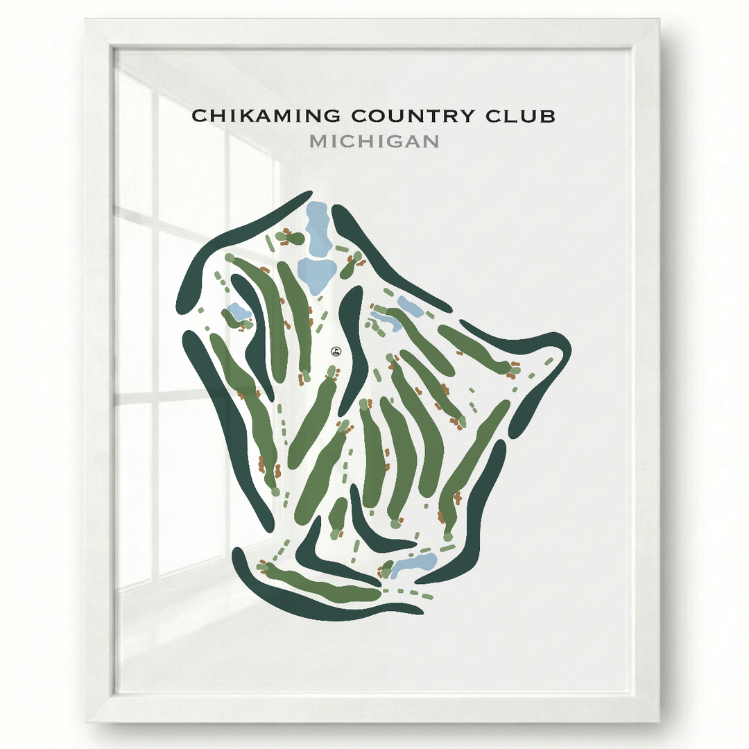 Chikaming Country Club, Michigan - Printed Golf Course