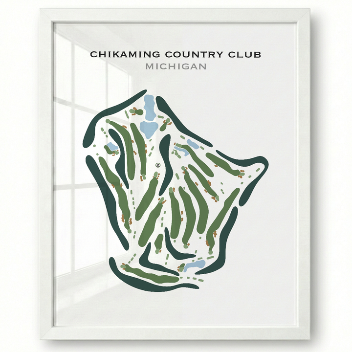 Chikaming Country Club, Michigan - Printed Golf Course