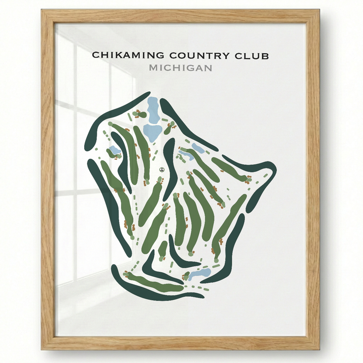 Chikaming Country Club, Michigan - Printed Golf Course