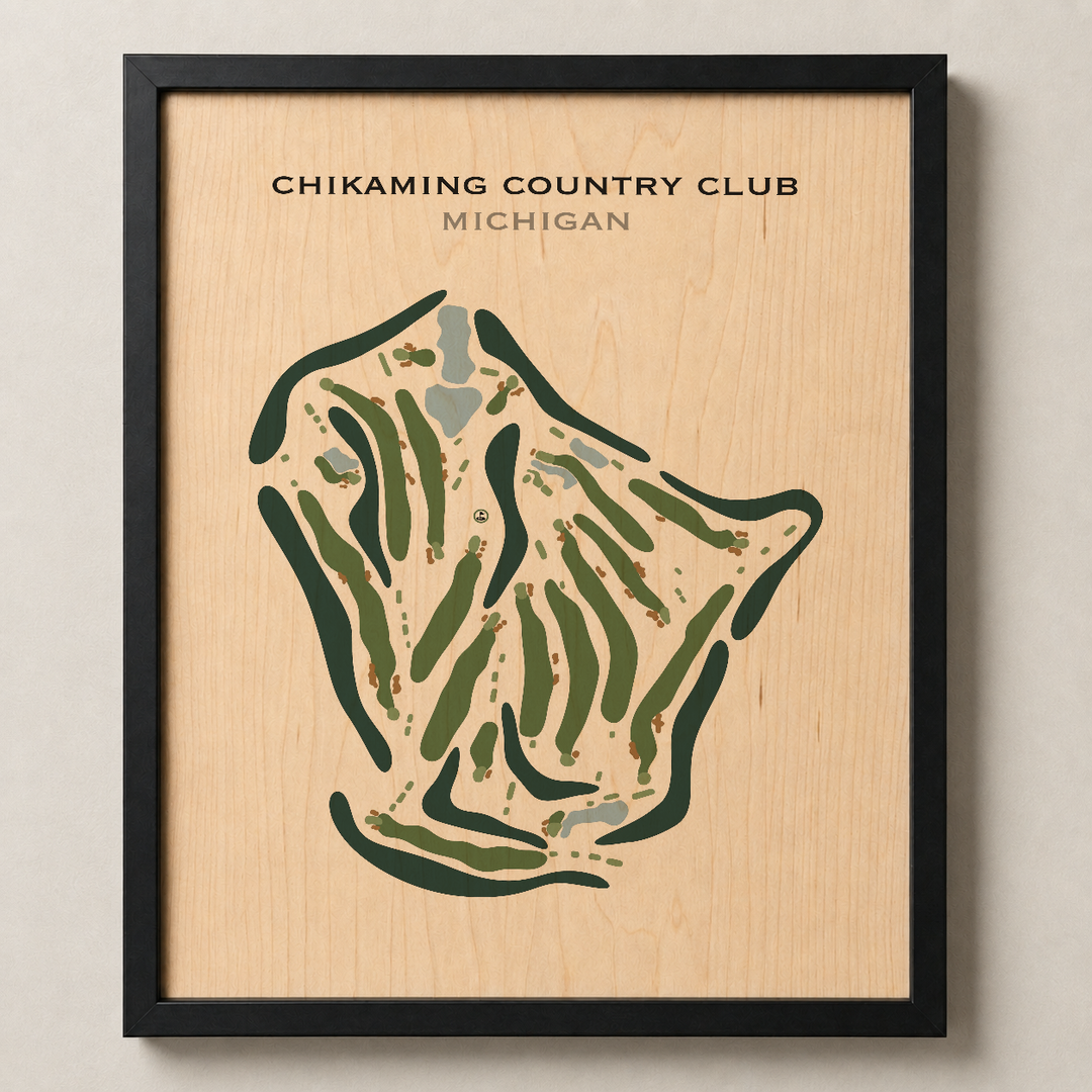 Chikaming Country Club, Michigan - Printed Golf Course