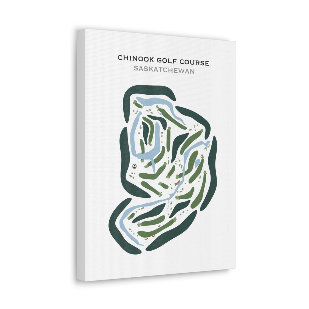 Chinook Golf Course, Saskatchewan, Canada - Printed Golf Courses