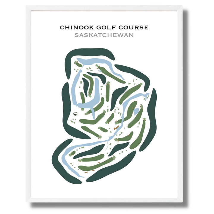 Chinook Golf Course, Saskatchewan, Canada - Printed Golf Courses