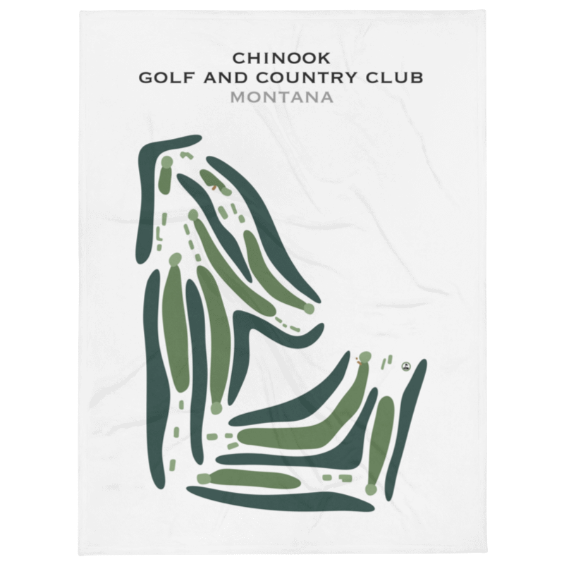 Chinook Golf & Country Club, Montana - Printed Golf Course