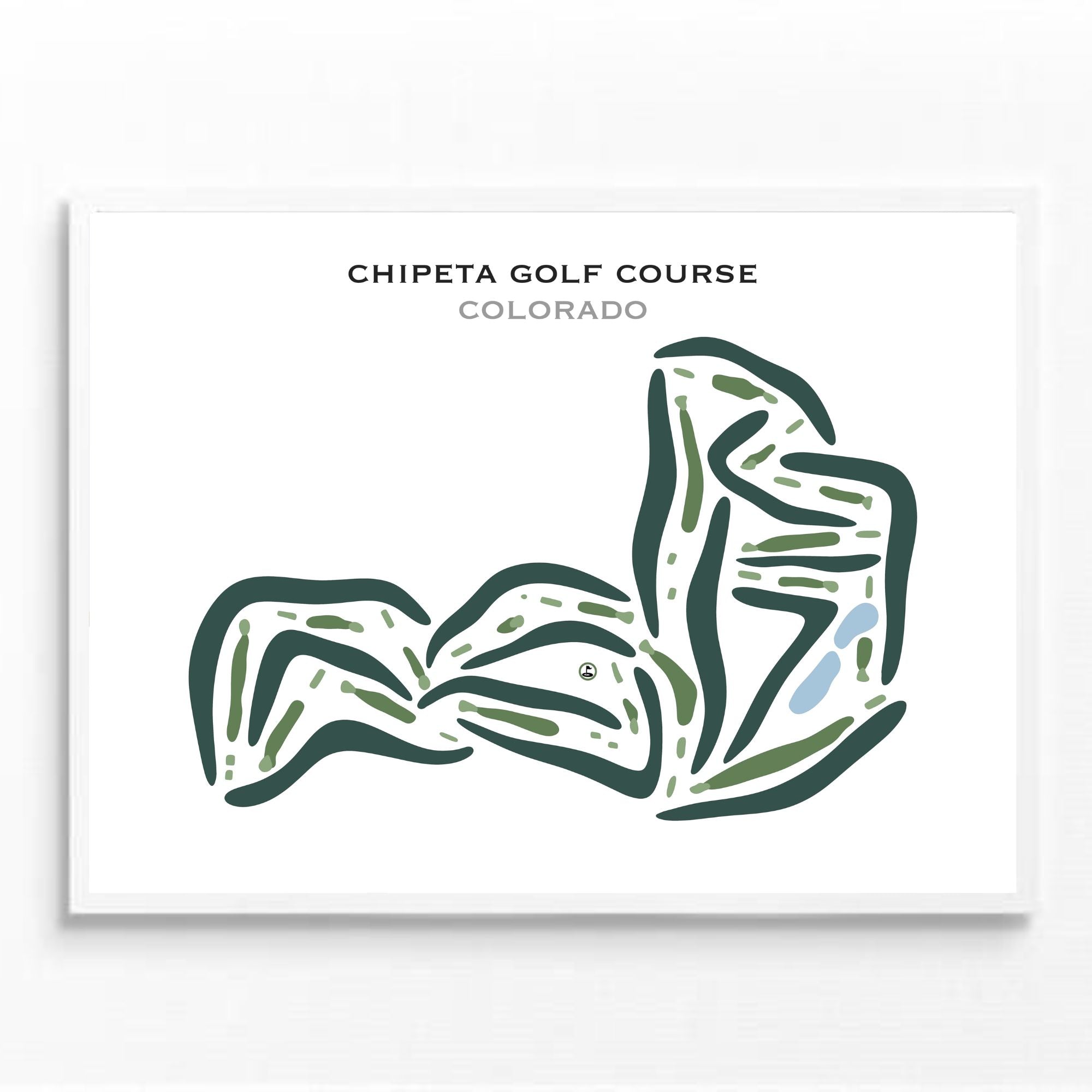 Buy the best printed golf course Chipeta Golf Course Colorado Golf