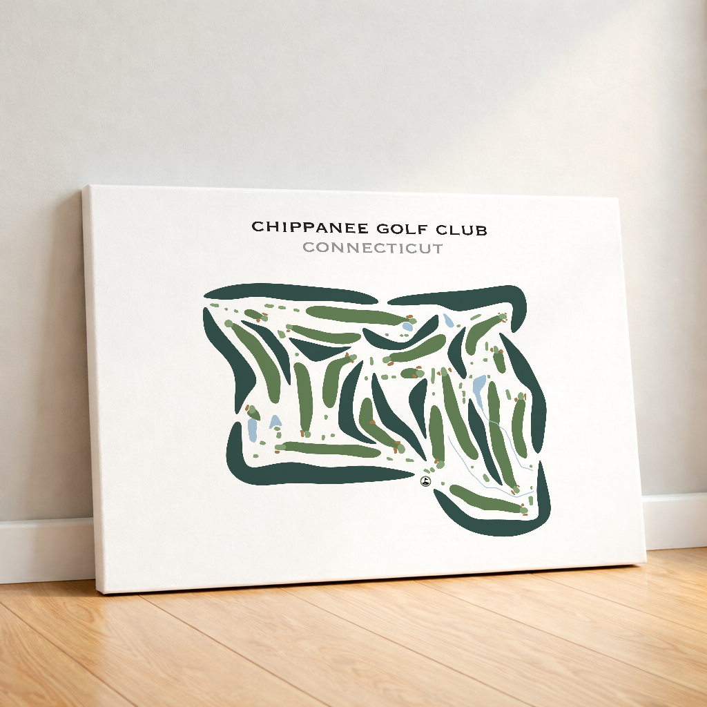 Chippanee Golf Club, Connecticut - Printed Golf Courses