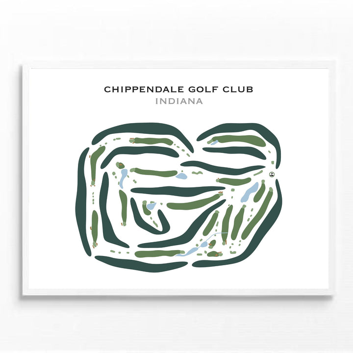 Chippendale Golf Club, Indiana - Printed Golf Courses