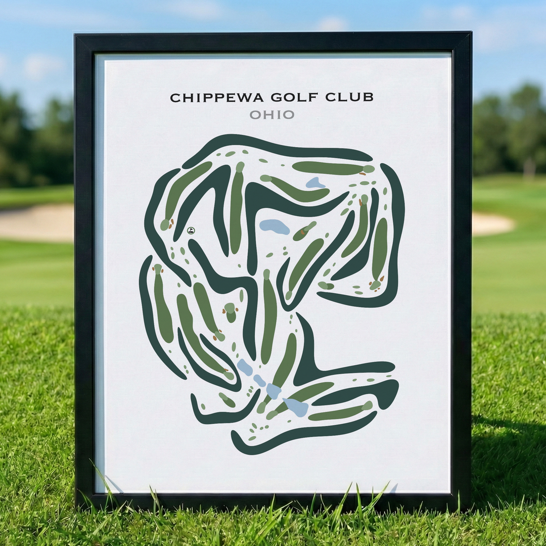 Chippewa Golf Club, Ohio - Printed Golf Courses