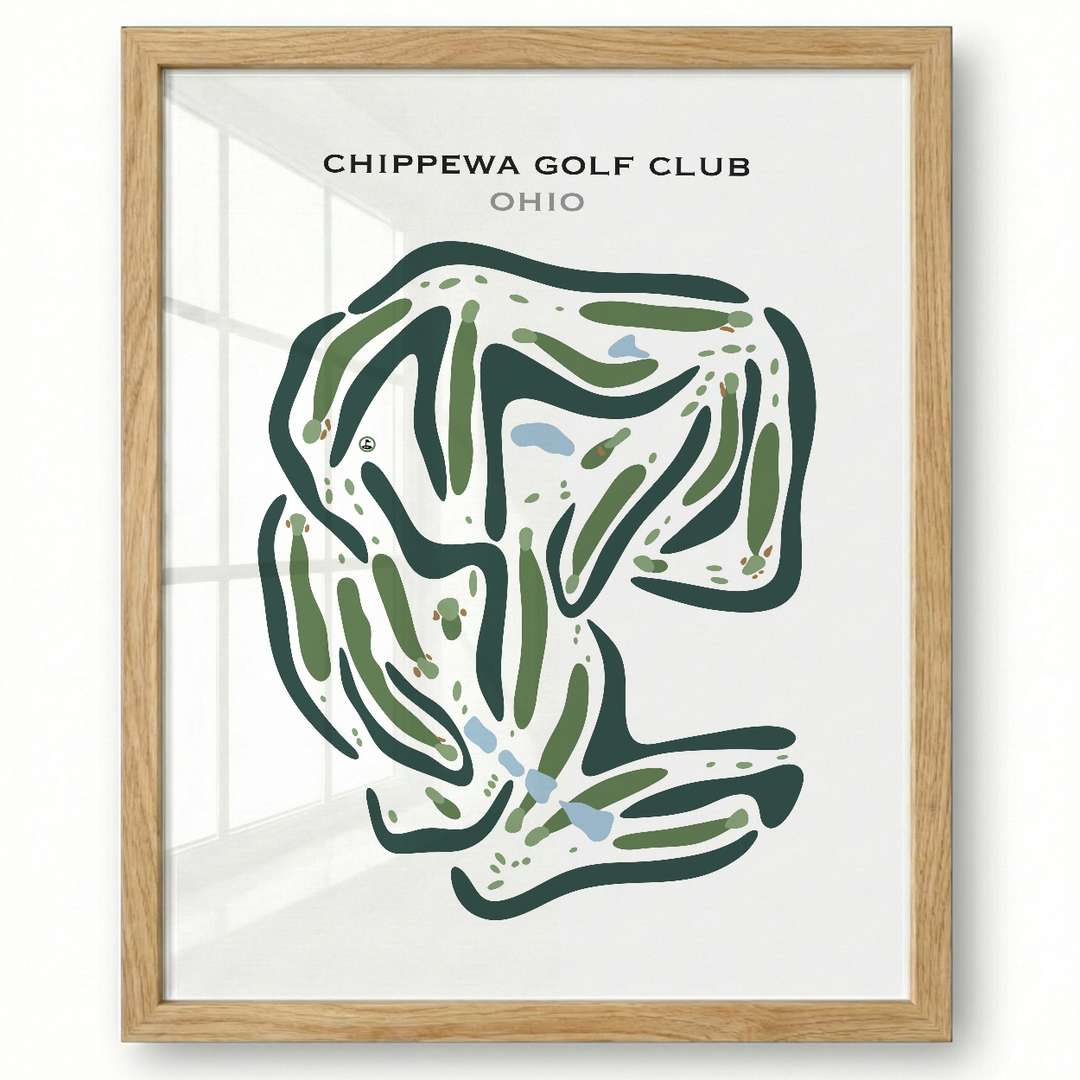 Chippewa Golf Club, Ohio - Printed Golf Courses