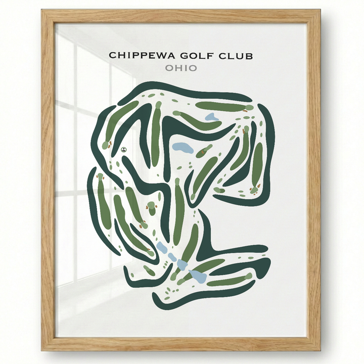 Chippewa Golf Club, Ohio - Printed Golf Courses