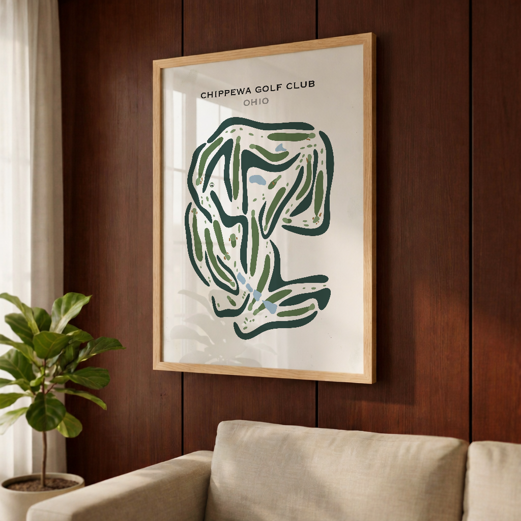 Chippewa Golf Club, Ohio - Printed Golf Courses