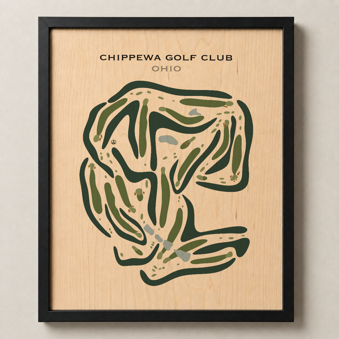 Chippewa Golf Club, Ohio - Printed Golf Courses