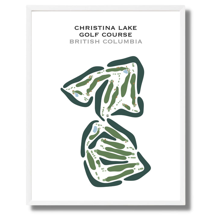 Christina Lake Golf Course, British Columbia, Canada - Printed Golf Courses