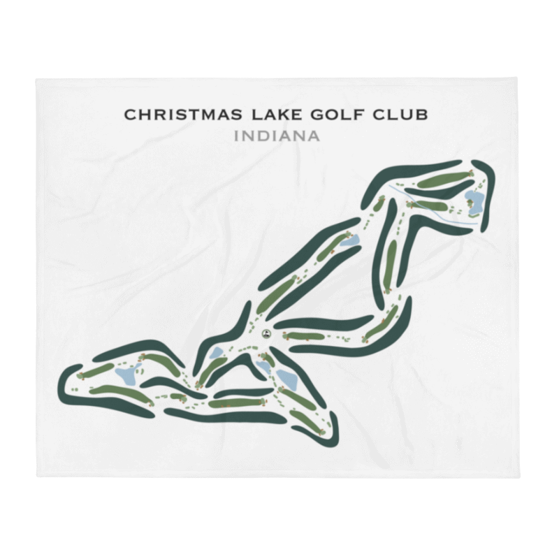 Christmas Lake Golf Club, Indiana - Printed Golf Course