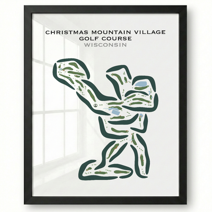 Christmas Mountain Village Golf Course, Wisconsin - Printed Golf Courses