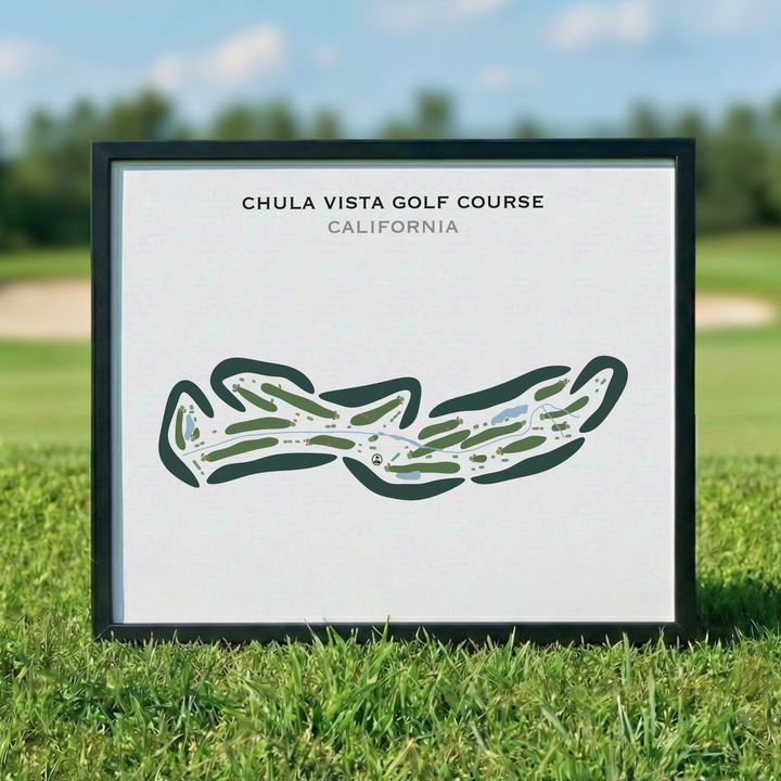Chula Vista Golf Course, California - Printed Golf Courses