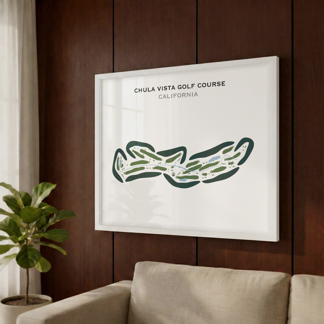 Chula Vista Golf Course, California - Printed Golf Courses