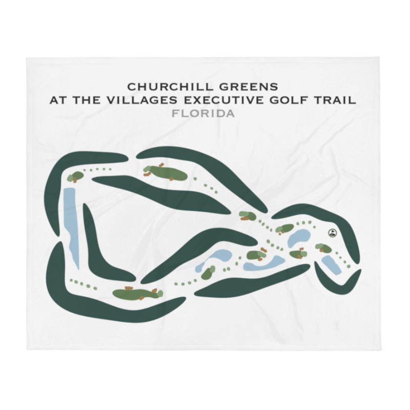 Churchill Greens at The Villages Executive Golf Trail, Florida - Printed Golf Courses