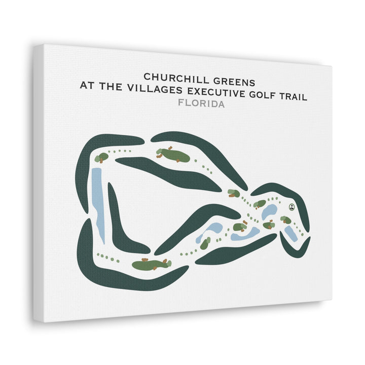 Churchill Greens at The Villages Executive Golf Trail, Florida - Printed Golf Courses
