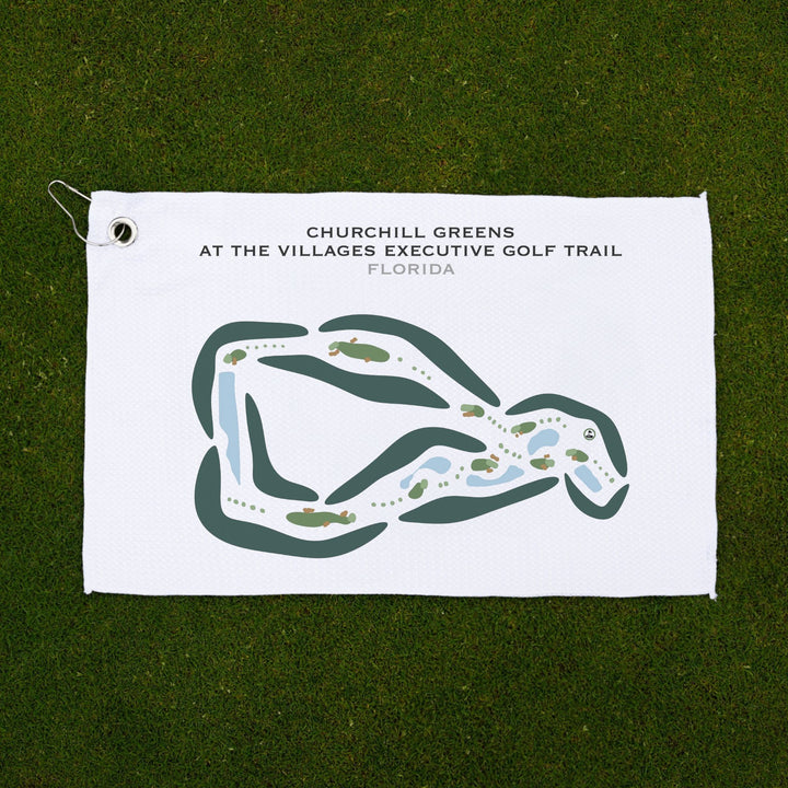 Churchill Greens at The Villages Executive Golf Trail, Florida - Printed Golf Courses