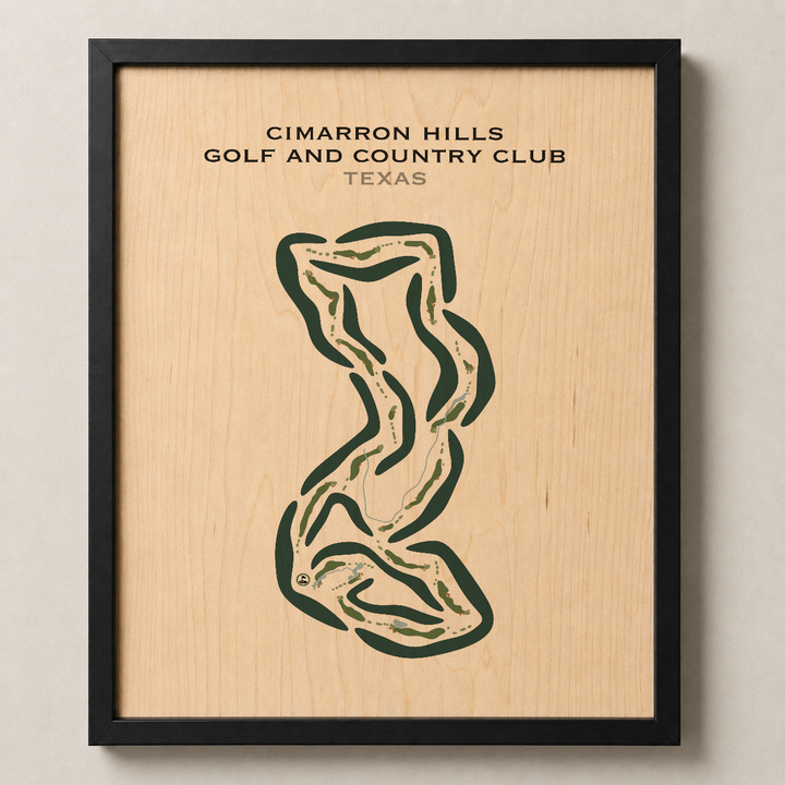 Cimarron Hills Golf & Country Club, Texas - Printed Golf Courses