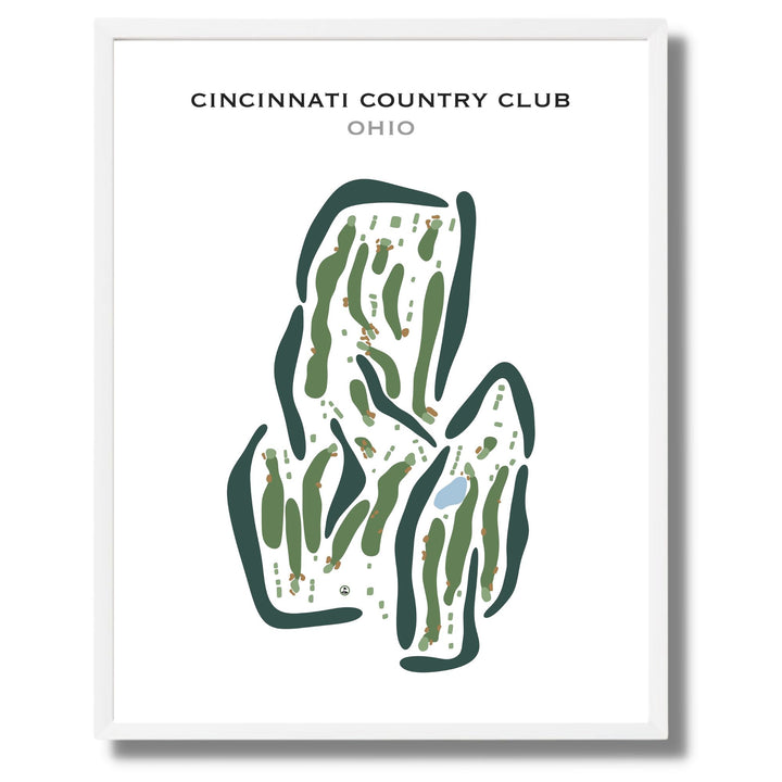 Cincinnati Country Club, Ohio - Printed Golf Courses