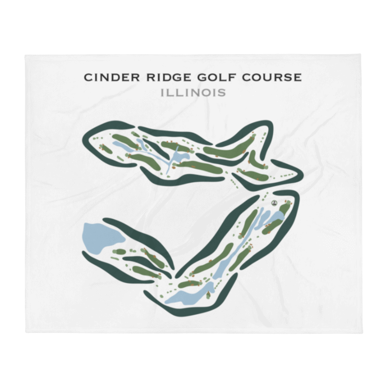 Cinder Ridge Golf Course, Illinois - Printed Golf Courses