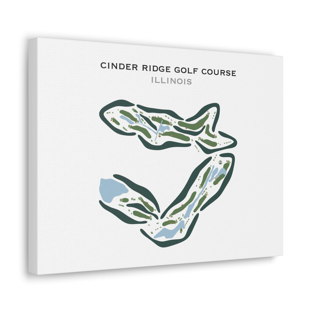 Cinder Ridge Golf Course, Illinois - Printed Golf Courses