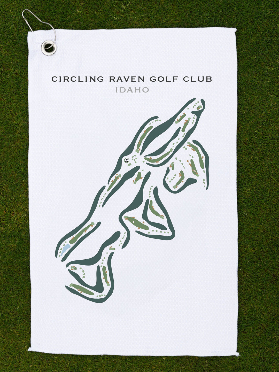 Circling Raven Golf Club, Worley Idaho - Printed Golf Courses