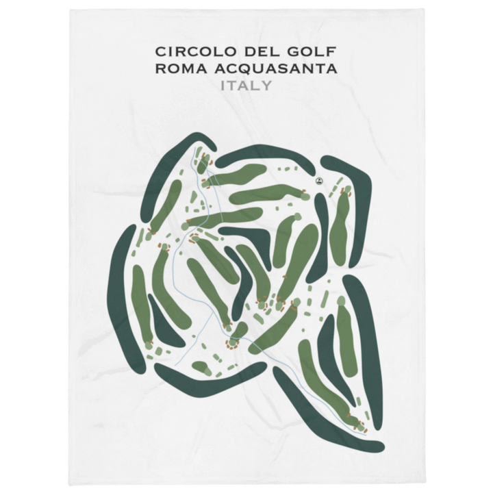 Circolo del Golf Roma Acquasanta, Italy - Printed Golf Courses