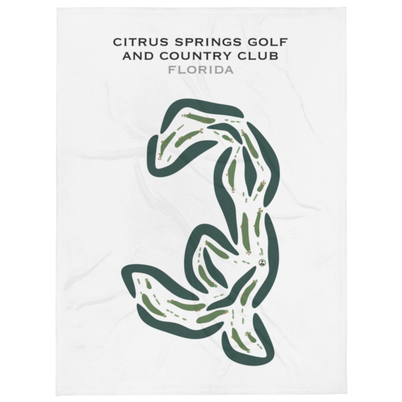 Citrus Springs Golf and Country Club, Florida - Printed Golf Courses