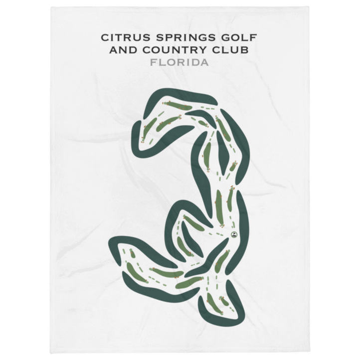Citrus Springs Golf and Country Club, Florida - Printed Golf Courses