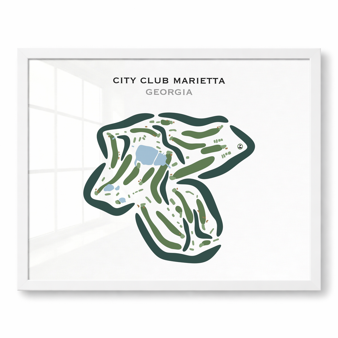 City Club Marietta, Georgia - Printed Golf Courses