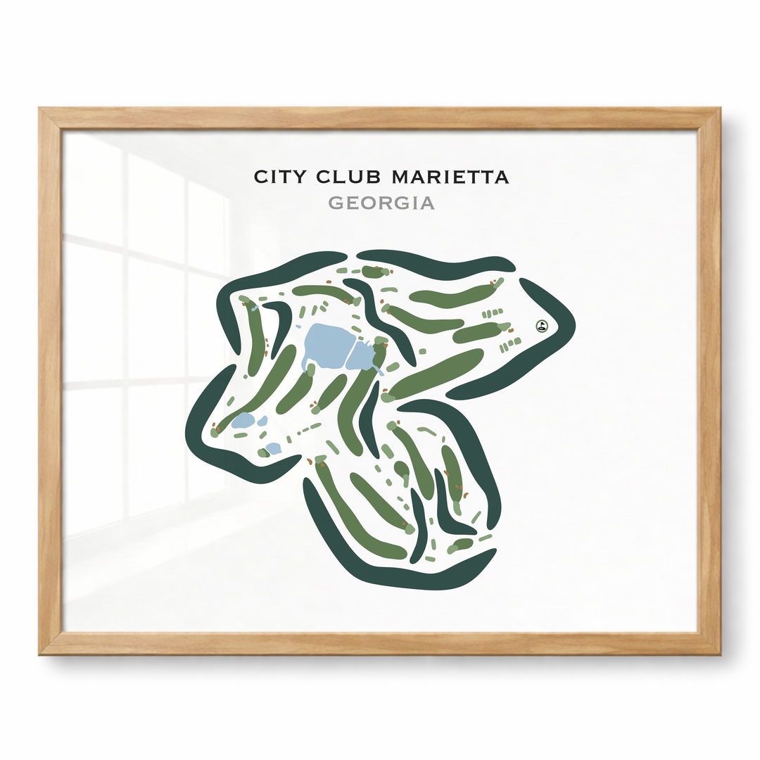 City Club Marietta, Georgia - Printed Golf Courses