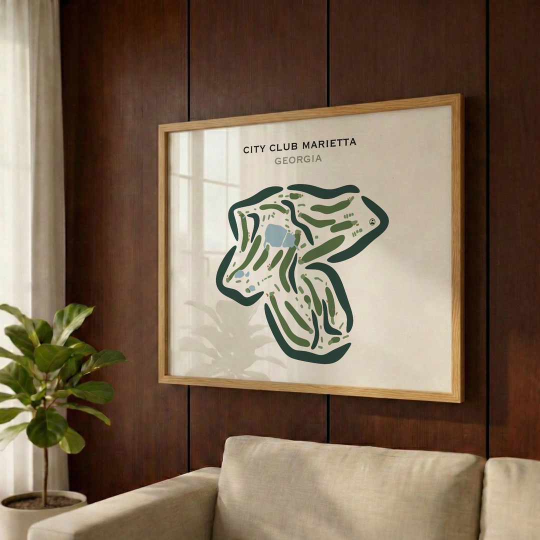 City Club Marietta, Georgia - Printed Golf Courses