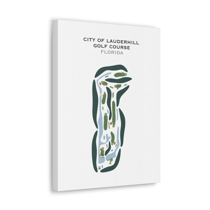 City Of Lauderhill Golf Course, Florida - Printed Golf Courses